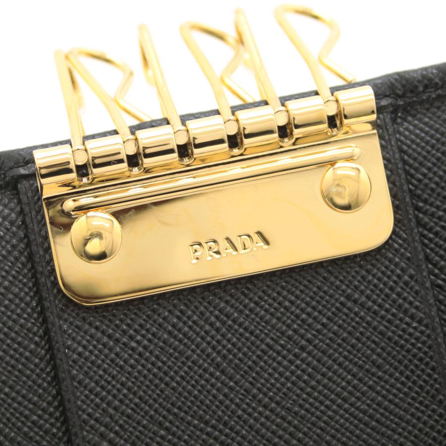 プラダ PRADA キーケース 6連 テスート ナイロン サフィアーノ