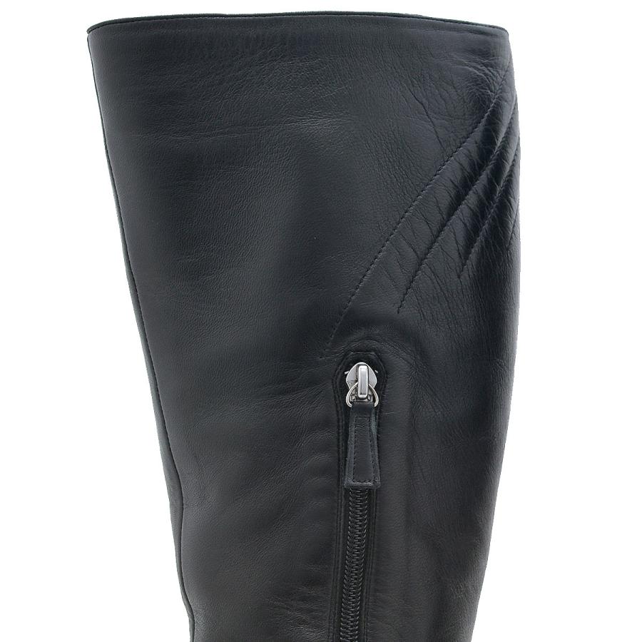 CHANEL シャネル ブーツ ポインテッドトゥ サイドジップ ロング