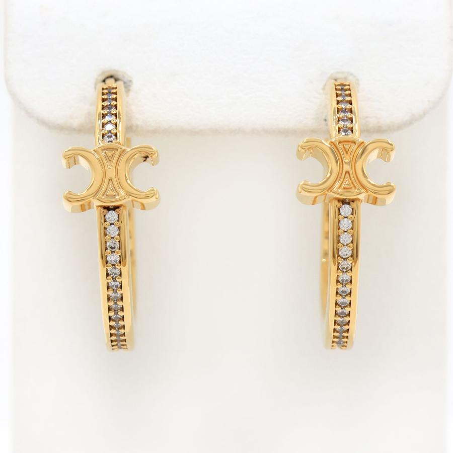 CELINE（セリーヌ） ピアス トリオンフ スパークル フープ 461DB6BZI