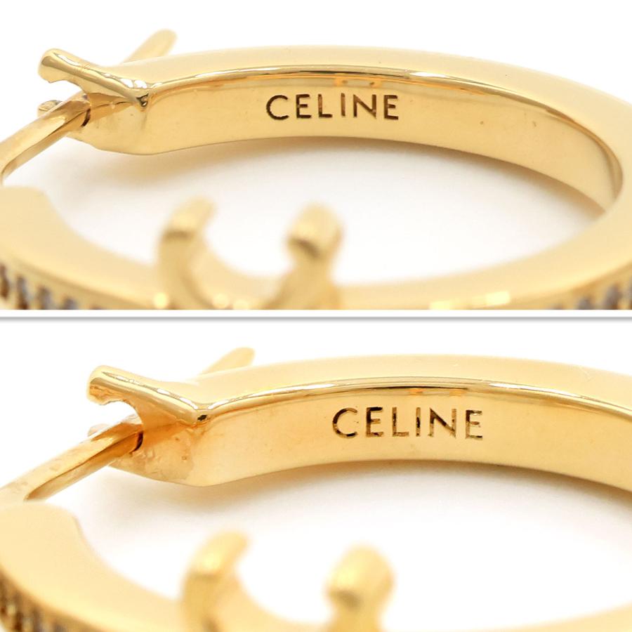 CELINE（セリーヌ） ピアス トリオンフ スパークル フープ 461DB6BZI