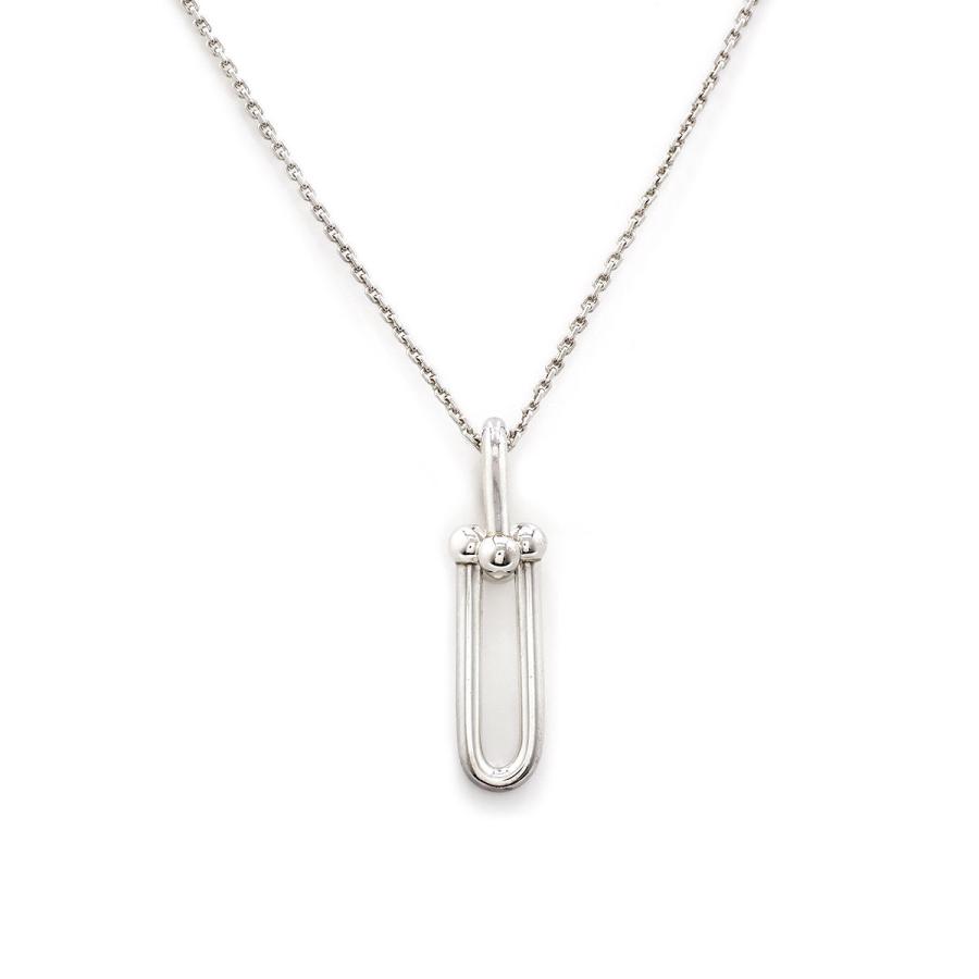 Tiffany ハードウェア　細長リンク　シルバー　ネックレス　Ag925 TIFFANY&Co.（ティファニー） TIFFANY&Co. Tiffany HardWear