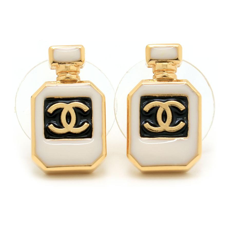 CHANEL（シャネル） ピアス 香水ボトル ココマーク C25C ホワイト