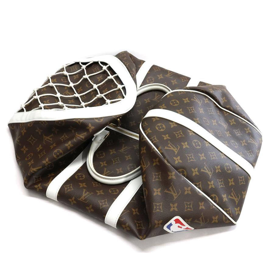 LOUIS VUITTON ルイ・ヴィトン ボストンバッグ モノグラム LVxNBA キーポル バンドリエール 55 M45587 NBAコラボ メンズ ヴァージル・アブロー 中古 美品の画像