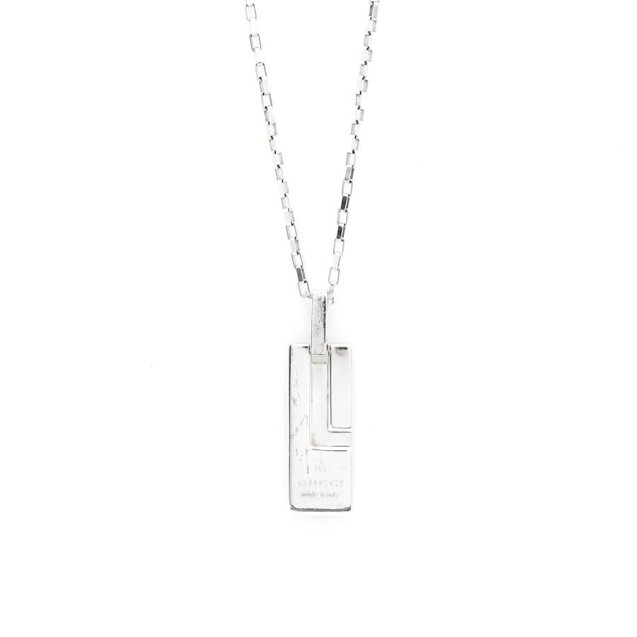 GUCCI（グッチ） ネックレス ペンダント Ag925 Gロゴ プレート 145170