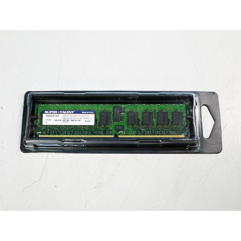 T400RA1G4 SUPER TALENT 1GB DDR2 PC2-3200 ECCレジスタ付【未開封品】｜r-device