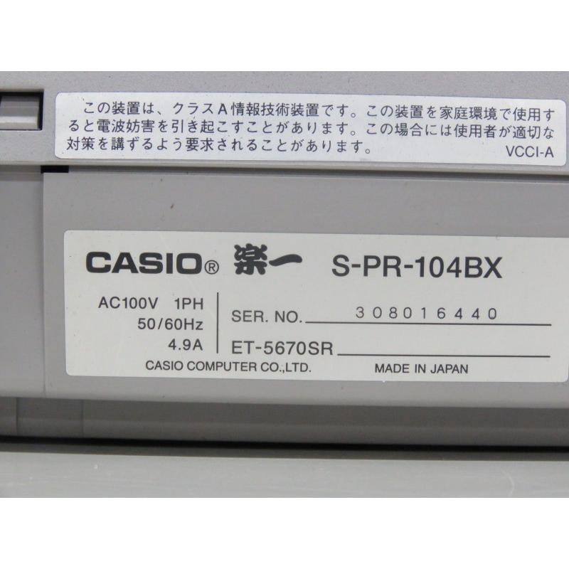 CASIO S-PR-104BX 楽一専用 ドットインパクトプリンタ 【中古 