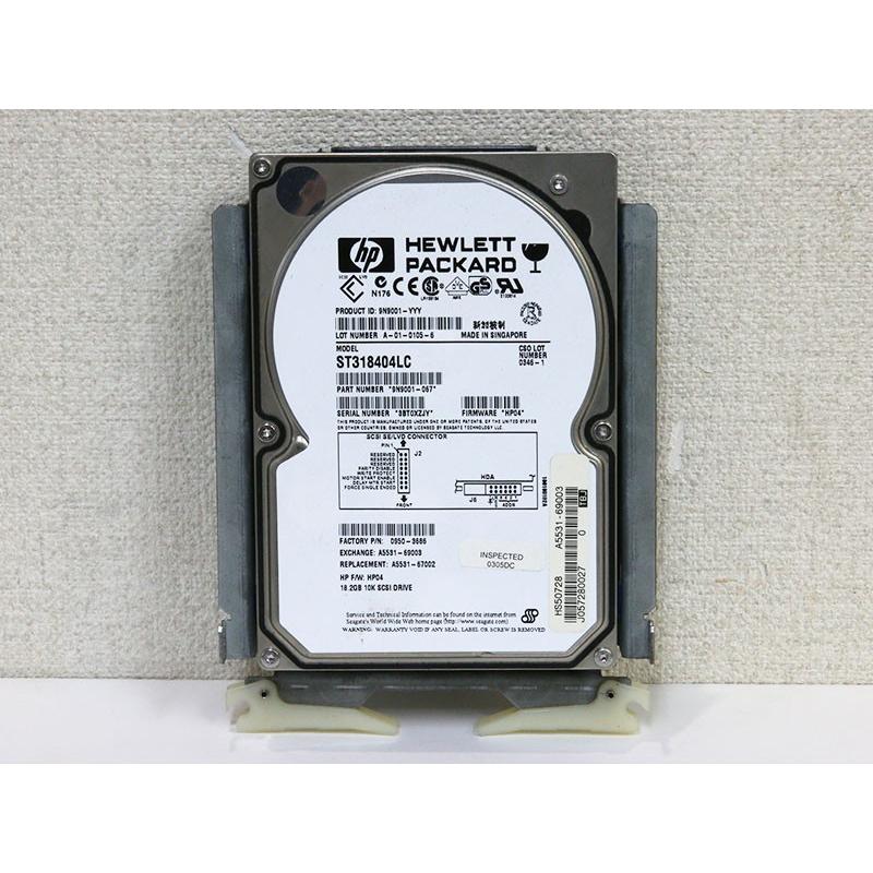 A5531-69003 HP 18GB 3.5インチ/10000rpm/SCSI SCA 80pin Seagate ST318404LC マウンタ付き【中古】｜r-device｜02