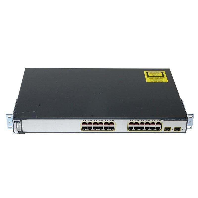 WS-C3750-24PS-S V08 Cisco Systems 10/100 PoEポート x24/1000SFP x2 初期化済み