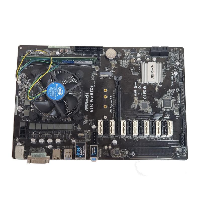 H110 Pro BTC+ ASRock マイニング向けマザー Celeron G3930/メモリ4GB 