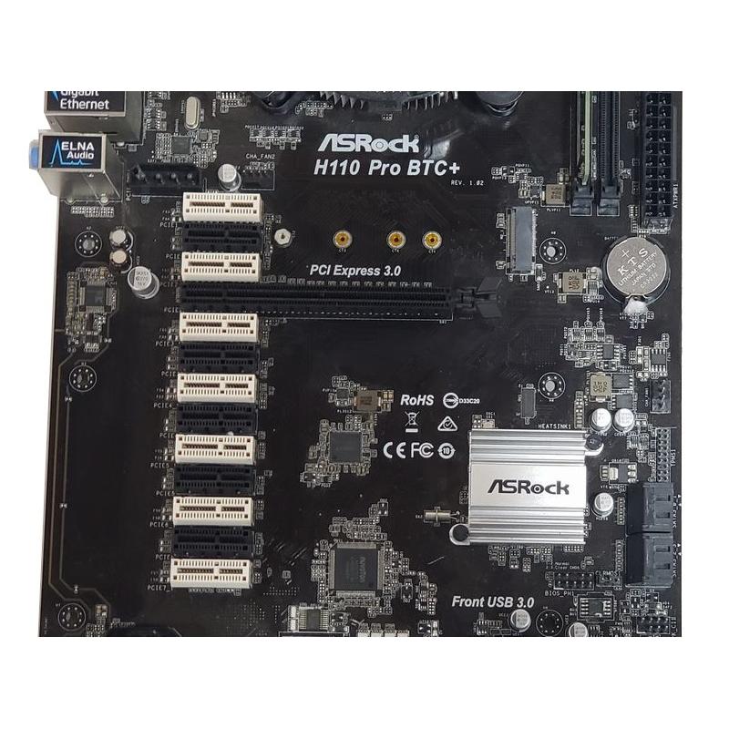 H110 Pro BTC+ ASRock マイニング向けマザー Celeron G3930/メモリ4GB 
