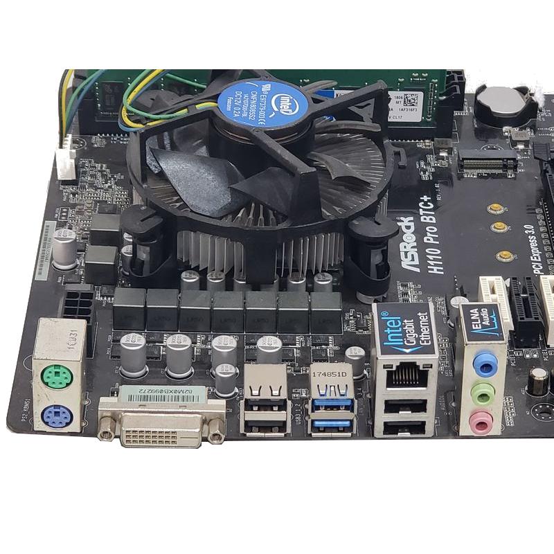H110 Pro BTC+ ASRock マイニング向けマザー Celeron G3930/メモリ4GB 