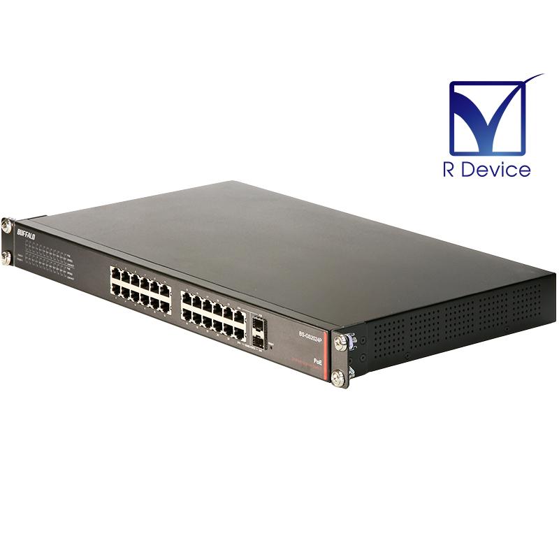 BS-GS2024P BUFFALO レイヤー2 1000BASE-T 24ポート PoE スマート
