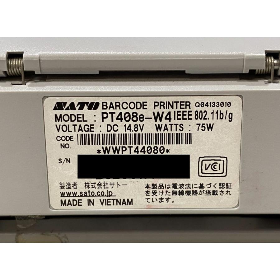 SATO Lapin(ラパン) PT408e-W4 無線LANモデル 4インチバーコードラベル 
