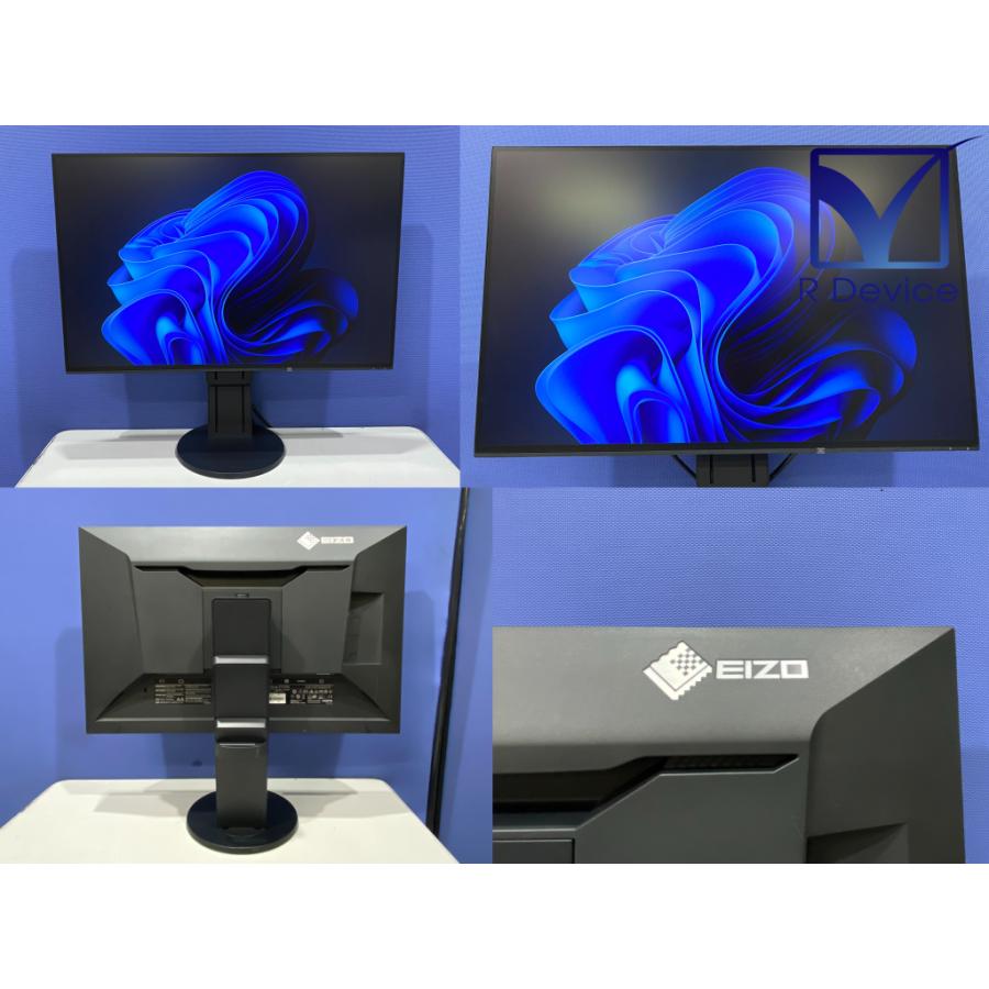 EIZO FlexScan EV2456 (EV2456-BK) 24.1インチ プロ仕様 4辺フレームレス・フルフラット液晶ディスプレイ アンチグレア IPS WUXGA HDMI 約10,000時間【中古】｜r-device｜02