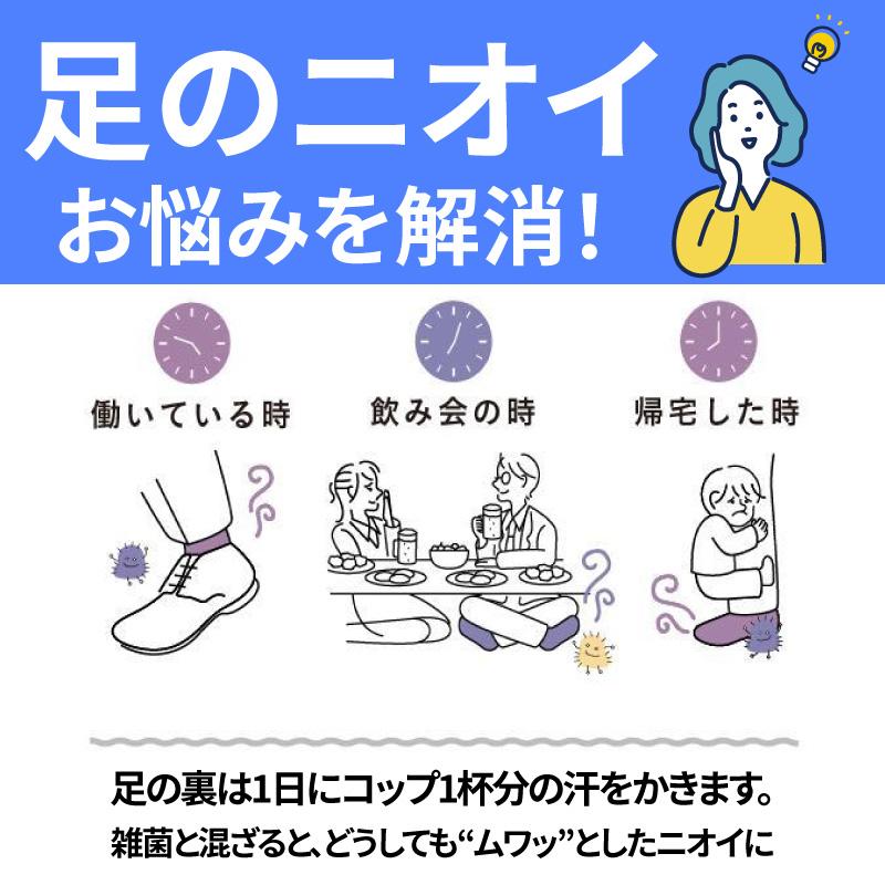 消臭 靴下 メンズ レディース キッズ 抗菌 防臭 レギュラー丈 ソックス 蒸れない ニッケル ビジネス 革靴 プレゼント ギフト 送料無料 夏もさらさら 夏用 | ニッケルがはたらくそっくす | 06