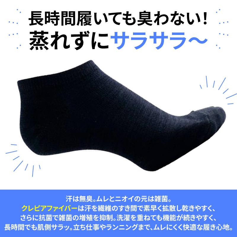 消臭 靴下 メンズ レディース キッズ 抗菌 防臭 蒸れない アンクル丈 ソックス ニッケル ビジネス 革靴 プレゼント ギフト 送料無料 夏もさらさら 夏用 | ニッケルがはたらくそっくす | 08