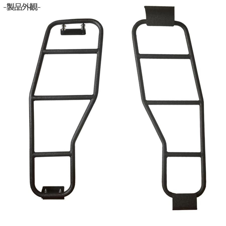 スズキ ジムニー/ワイド/シエラ JB23/JB33/JB43 リアラダー 結晶塗装 ブラック ラダー はしご ハシゴ 梯子 SUZUKI JIMNY｜r-field｜03