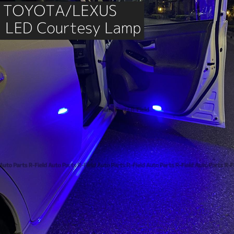 TOYOTA/LEXUS LEDカーテシランプ ブルー ドアカーテシ カーテシライト ドアライト ドアランプ フットランプ カーテシー 左右2個セット｜r-field｜05