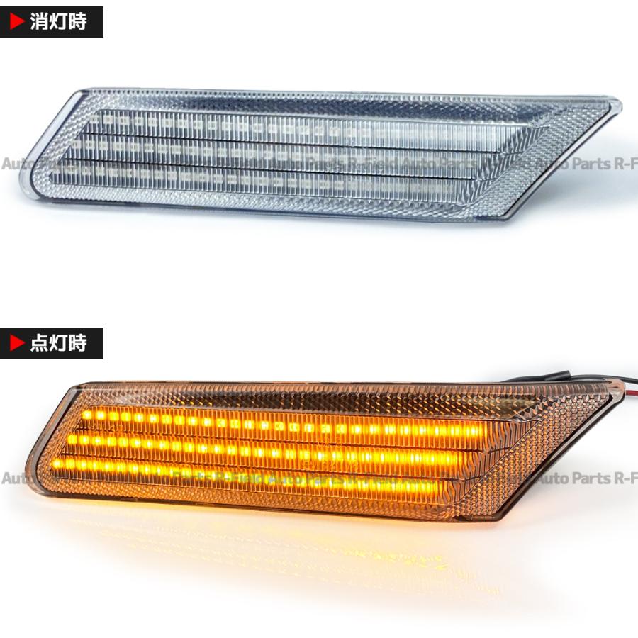 ポルシェ997カレラLEDウィンカー クリアレンズ 2個セット前期方 ポルシェ 997 911 LED DRL 前期専用 991スタイル フロントランプ