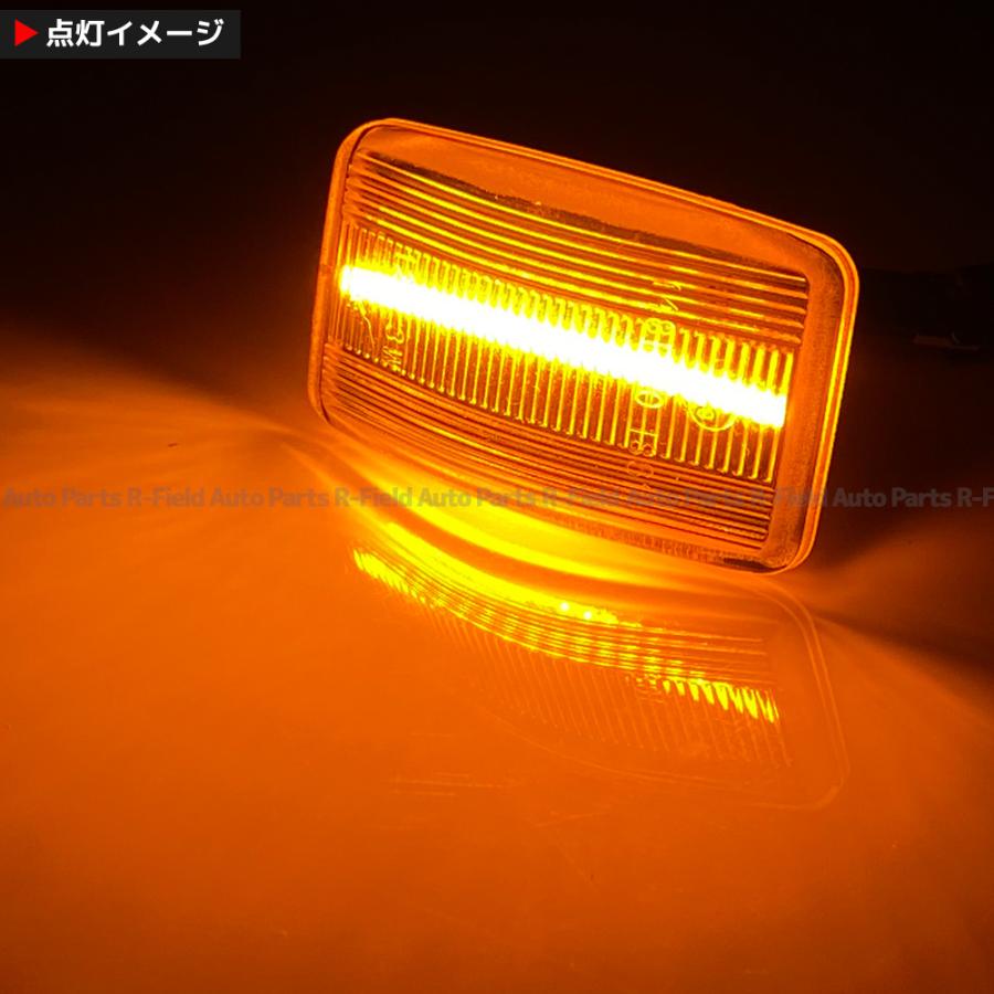 ランドクルーザー 80系 LED サイドマーカー クリアレンズ ハイフラ防止