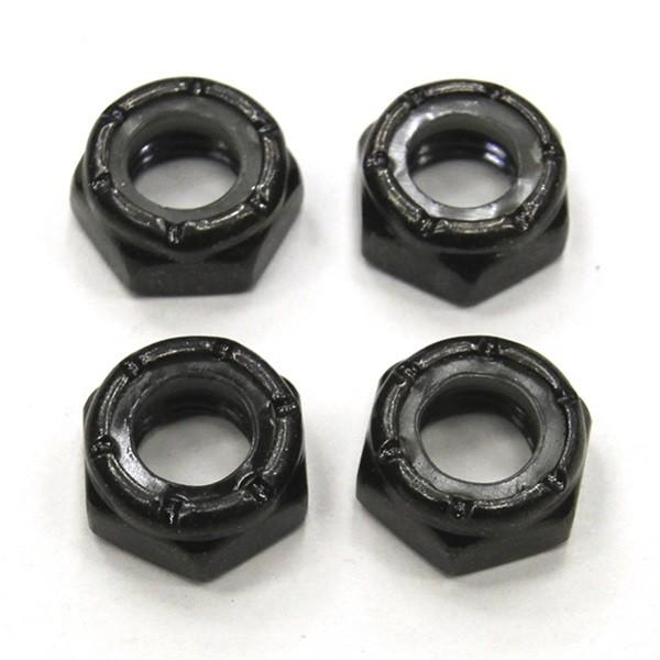 【Truck Parts】Axel Nuts "Black" 4コセット｜r-fskateshop