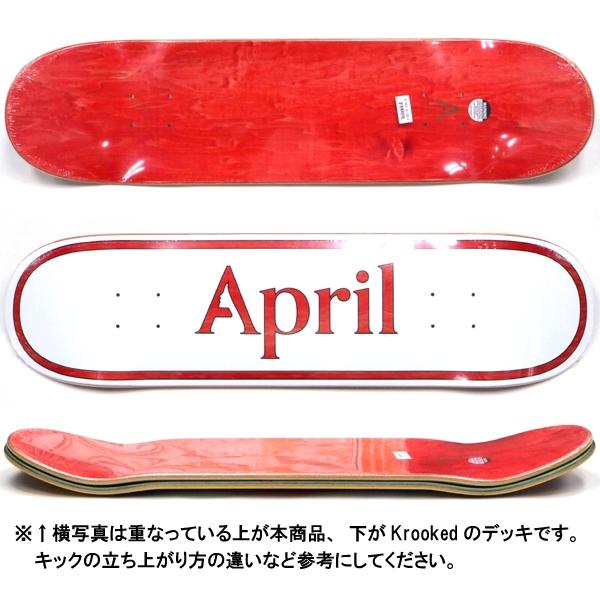 APRIL SKATEBOARDS 8.0 エイプリルデッキ APRIL エイプリル デッキ DECK 8.0 インチ OG LOGO BLUE ロゴ