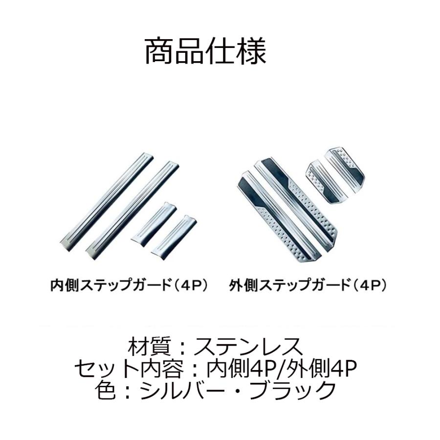 BZ372 新型 ヴェゼル RV系 アクセサリー カスタム パーツ スカッフプレート サイドステップカバー ガード プロテクター エクステリア 外装 4P