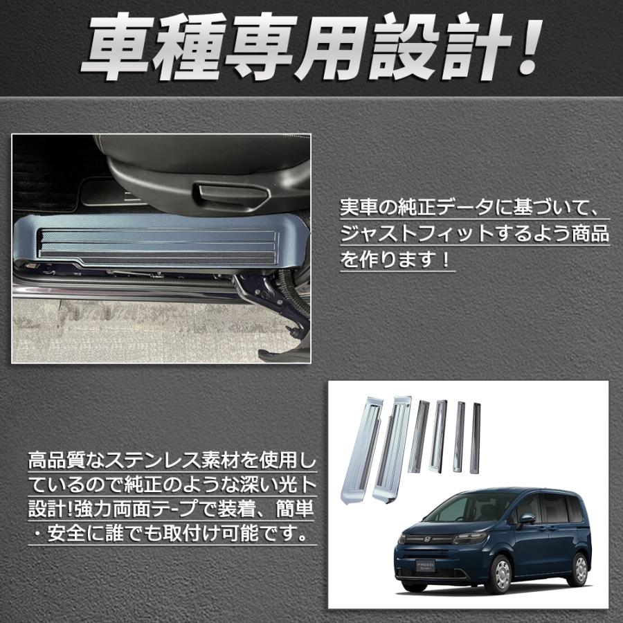 FR048 ホンダ 新型 フリード GT系 専用 ドアスカッフプレート ステップ