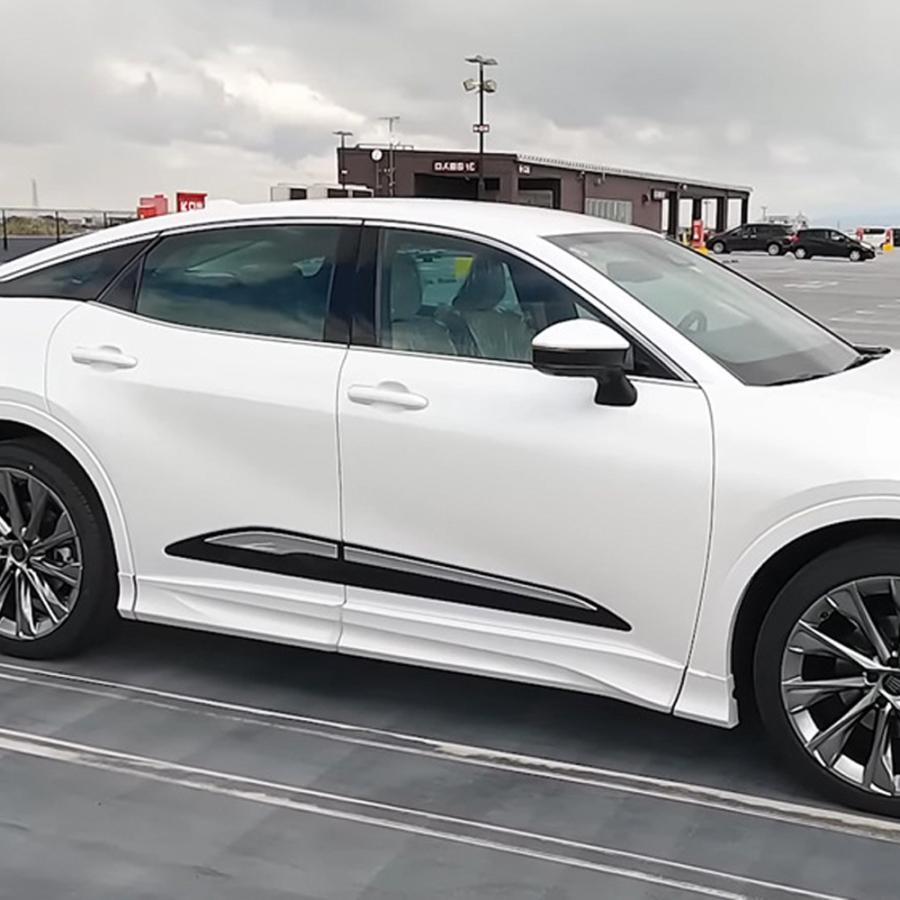 HG080 新型クラウンクロスオーバー サイドドアガーニッシュ メッキ