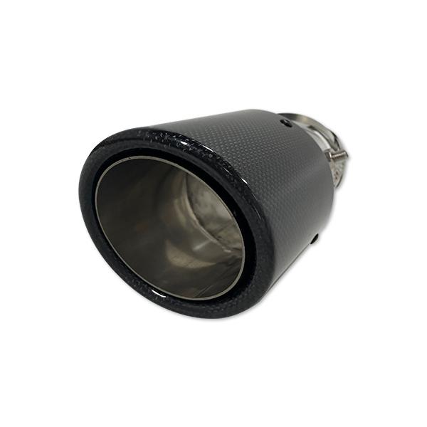 JM061  ジムニー用 マフラーカッター カーボンカバー 下向き対応 角度調整可 二重タガより固定 外装 パーツ アクセサリー カスタム 1P