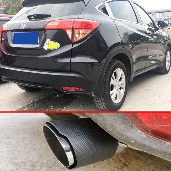 JM061  ジムニー用 マフラーカッター カーボンカバー 下向き対応 角度調整可 二重タガより固定 外装 パーツ アクセサリー カスタム 1P