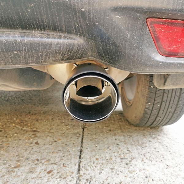 JM061  ジムニー用 マフラーカッター カーボンカバー 下向き対応 角度調整可 二重タガより固定 外装 パーツ アクセサリー カスタム 1P