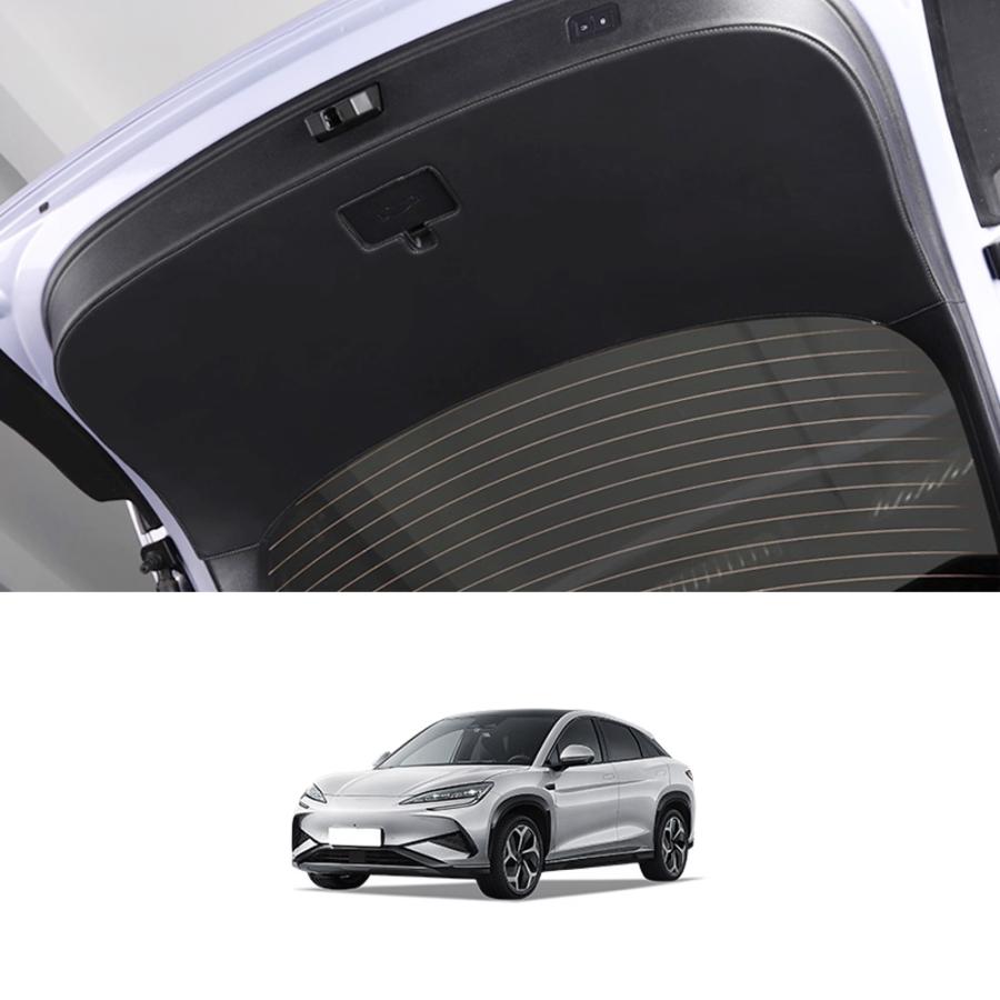 LO034 シーライオン ７（ＢＹＤ）専用 ラゲッジ テールゲート キックガード カバー プロテクター カスタム品  レザー製 アクセサリー | ブランド登録なし | 06