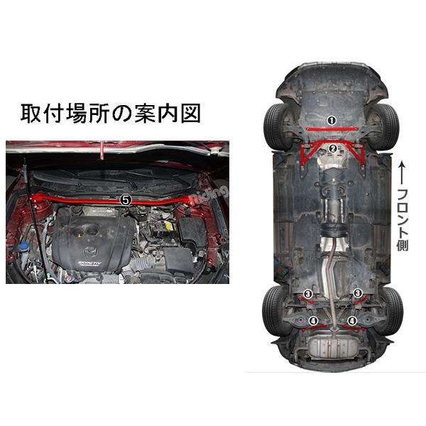 Mz118 Cx 5 ロワアームバー サスペンション補強 ハンドリングup セット販売 外装 パーツ 7p Mz118 リーディングハイ 通販 Yahoo ショッピング