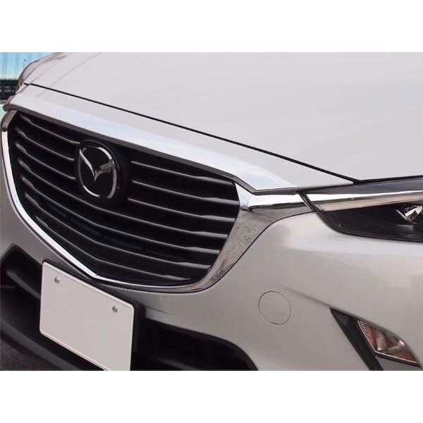 MZ257 CX-3 DK系 ボンネットカバー ボンネットガーニッシュ メッキ