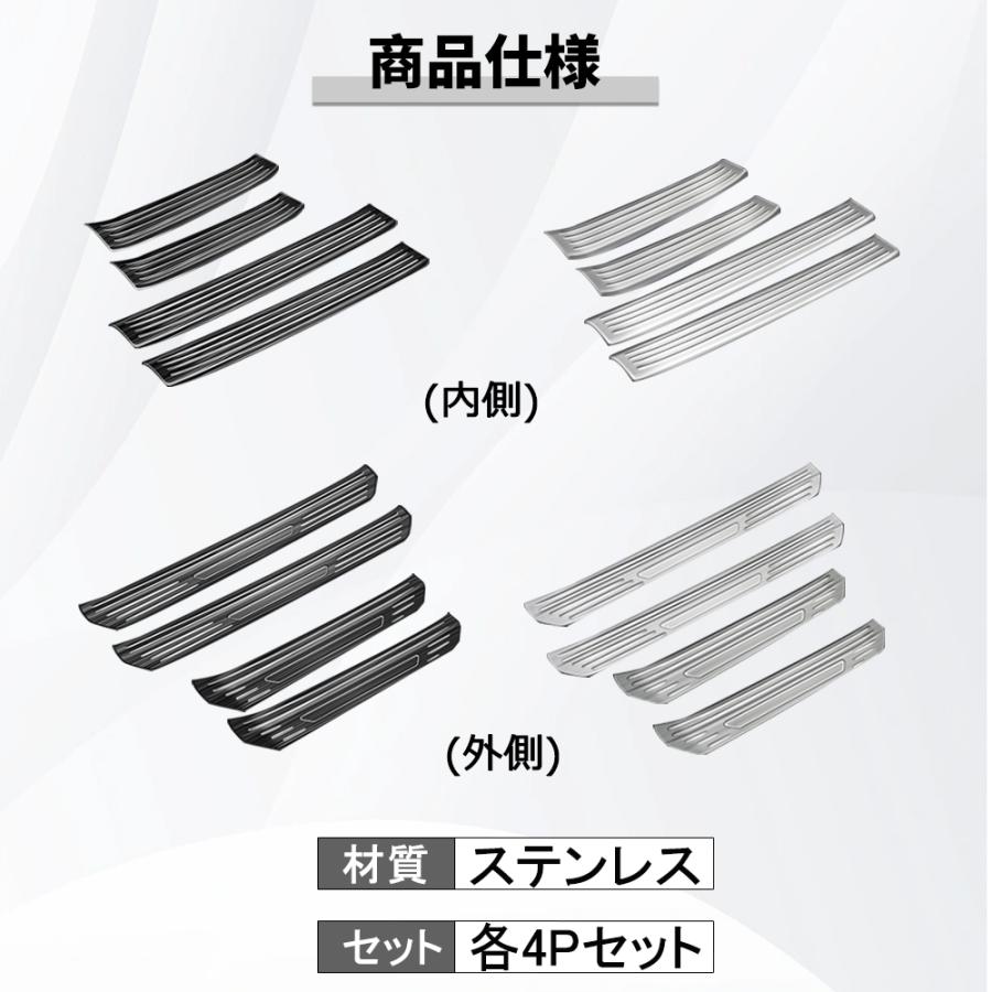 MZ331 マツダ CX-60 サイドスカッフプレート サイドステップガード 傷