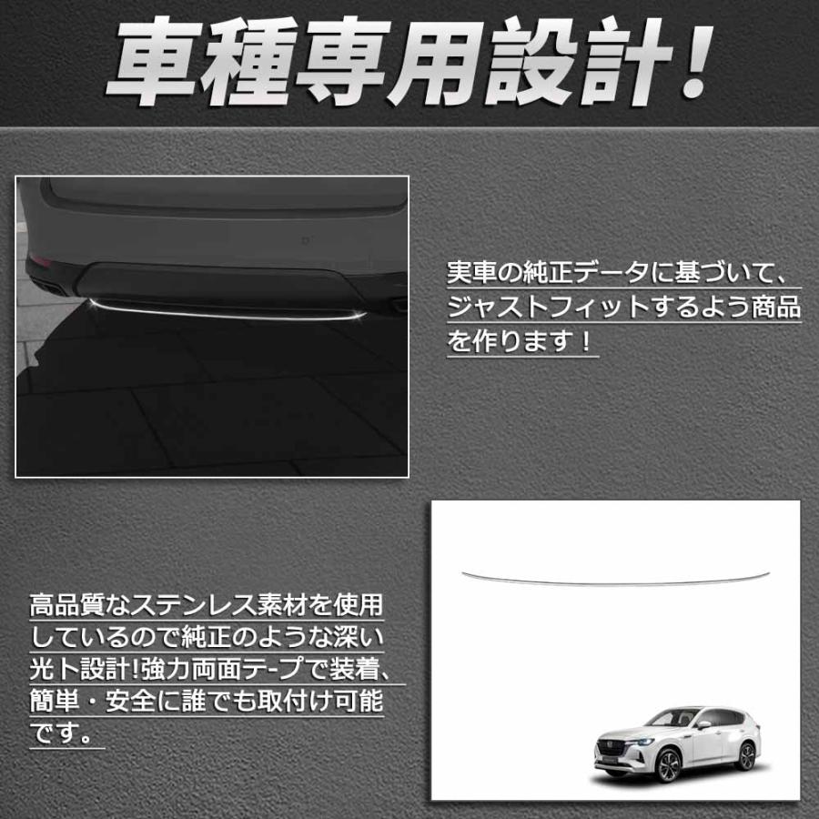MZ342 マツダ CX-60 リアバンパーガーニッシュ リアリップガーニッシュ