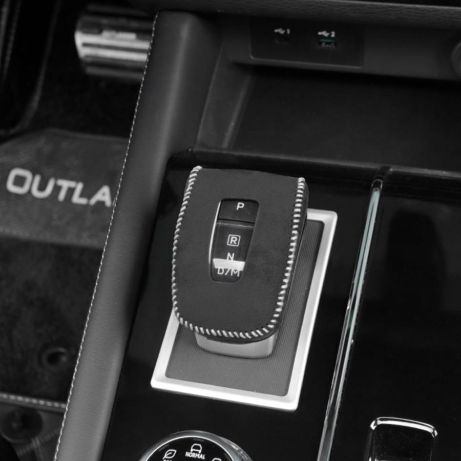 OU268 三菱 アウトランダーPHEV GN系専用 レザーシフトノブカバー