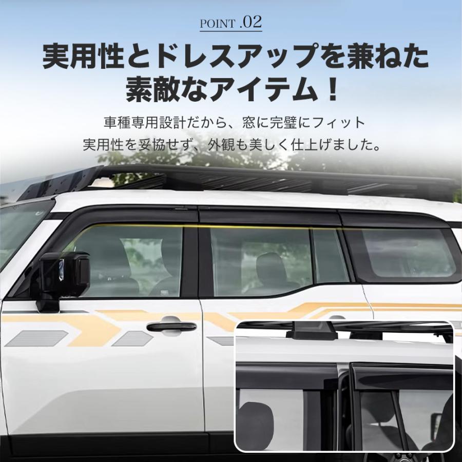 QY030 ランドクルーザー250 ランクル250 専用 ドアバイザー