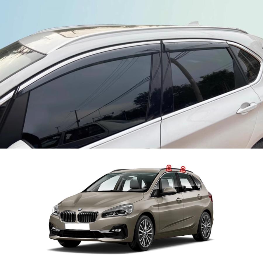 QY056 2シリーズ グランツアラー（BMW）F45 / F46 ドアバイザー