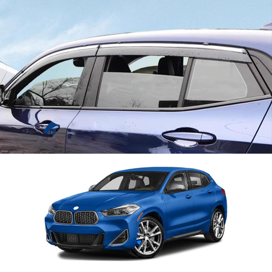 　X2シリーズ　F39　X2　ドア　バイザー QY059 X2（BMW）F39 ドアバイザー サイドバイザー 専用設計