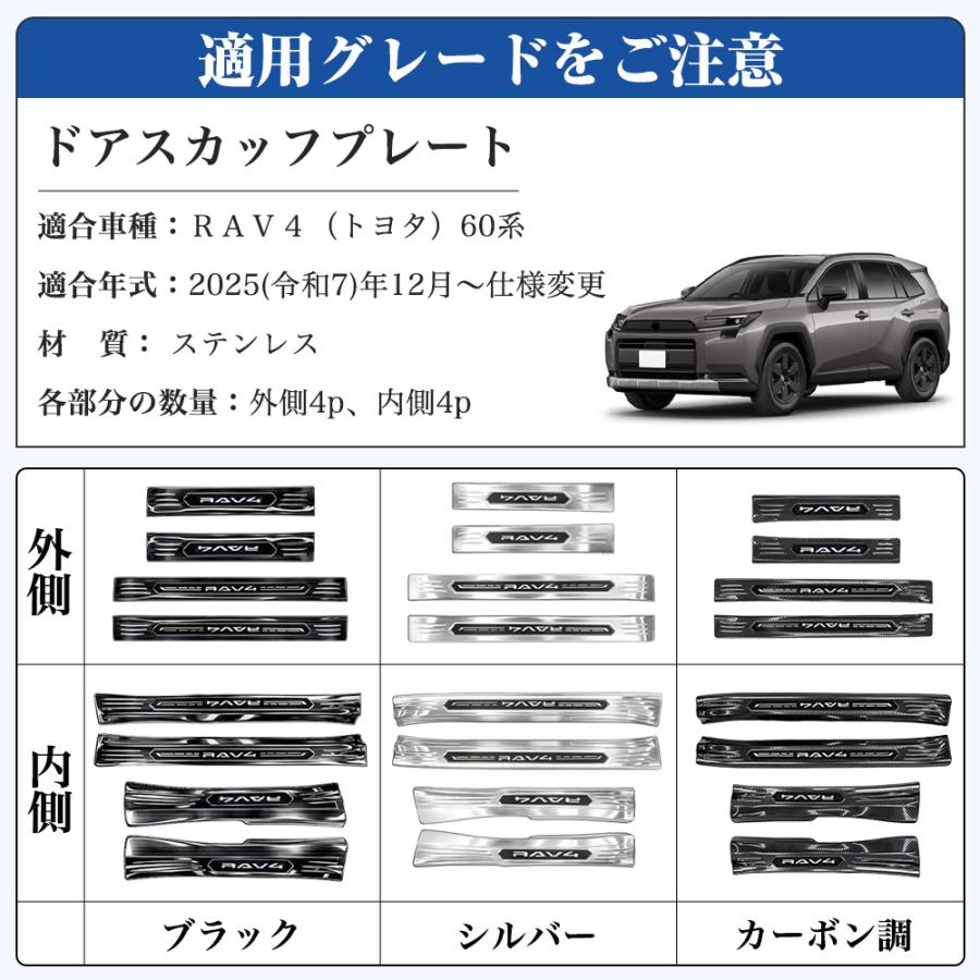 RA198 RAV4 ラブフォー トヨタ 60系 XAN60型 6代目 サイドドア