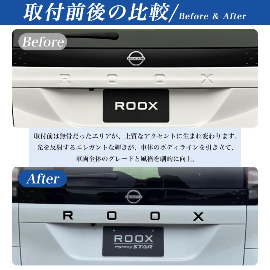 RS063 ルークス（日産）BB系 ROOX 最新型 エンブレム カバー 