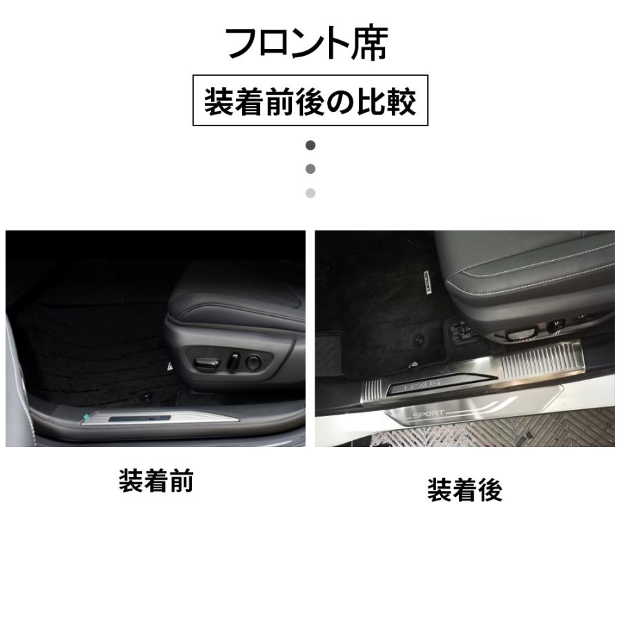 RX146 新型 レクサス RX 専用 スカッフプレート サイドステップカバー
