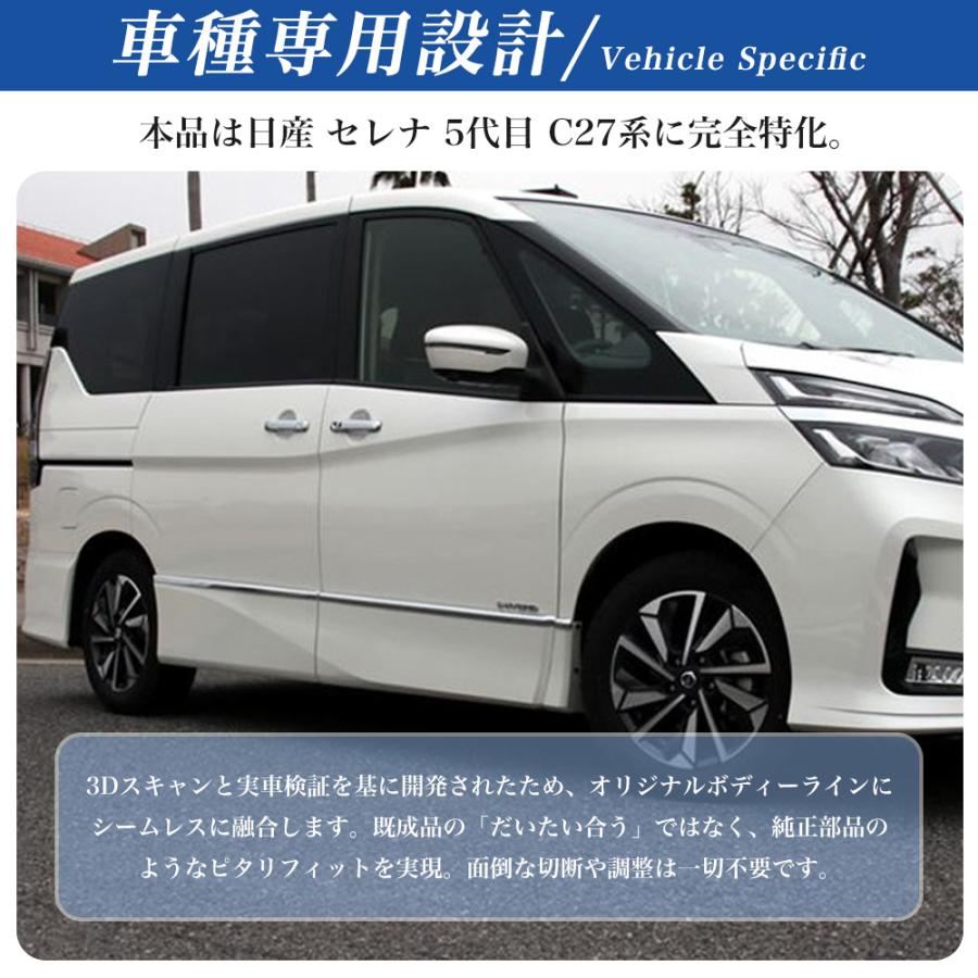 SE007 セレナ 5代目 C27系 サイドドアガーニッシュ ドアロア