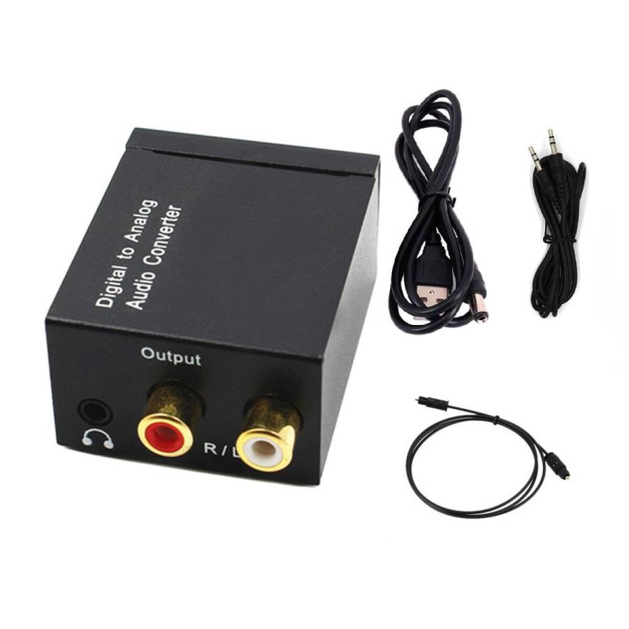 デジタル to アナログ 3.5mmオーディオコンバーター 変換器 デジタル