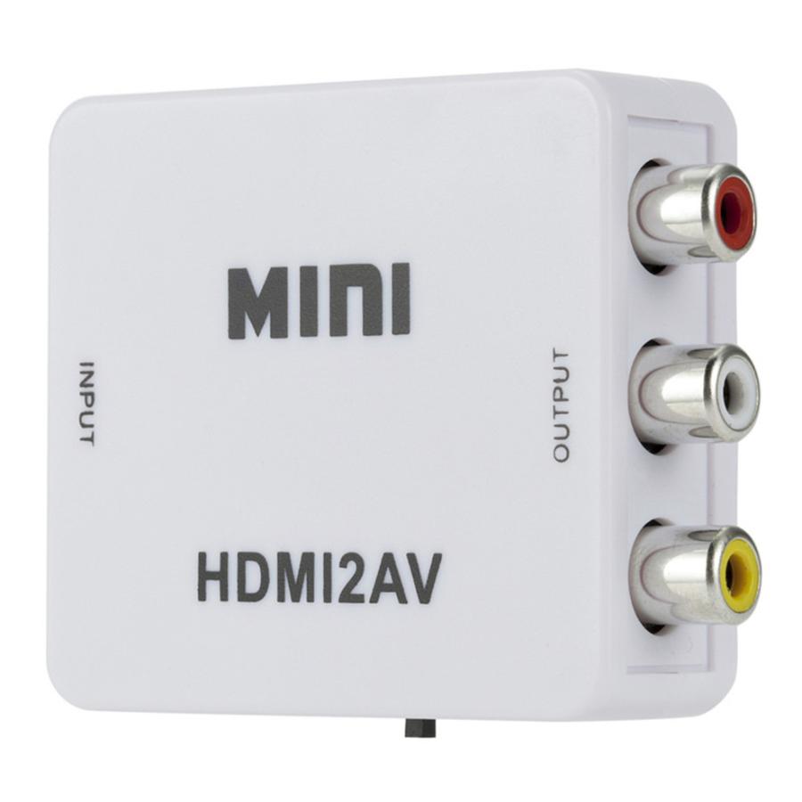 HDMI→RCA 変換器 AVコンバーター 3色ケーブル カーナビ iPhone PS4 cvt-HD-RCA-white｜r-honpo｜07