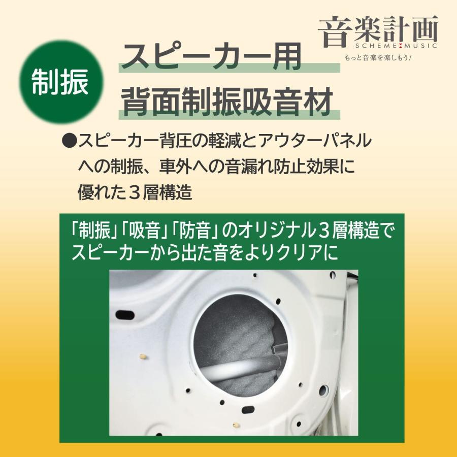 エーモン 音楽計画 デッドニングキット スピーカー周辺簡単モデル 4800