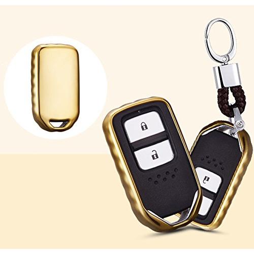 Ontto ホンダ スマート キー ケース キーカバー キーホルダー 傷防止 落ちにく 金属光沢 鍵を保護 フィット オシ Emn Animato Shop 通販 Yahoo ショッピング
