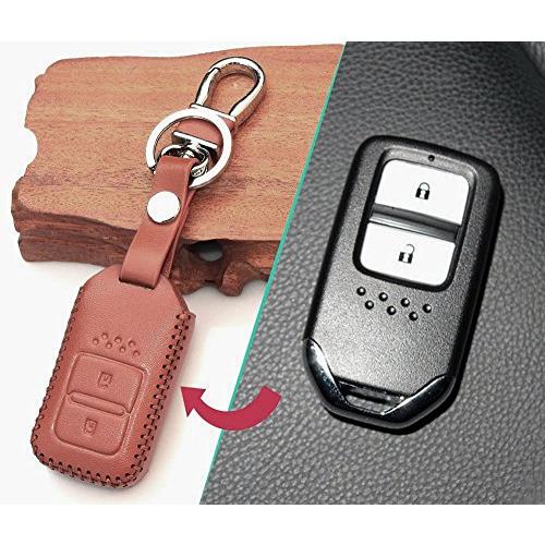 適用 ホンダ 純正 レザー スマート キーケース 専用 革キーホルダー フィット ヴェゼル など ブラウン Rph5021 Animato Shop 通販 Yahoo ショッピング